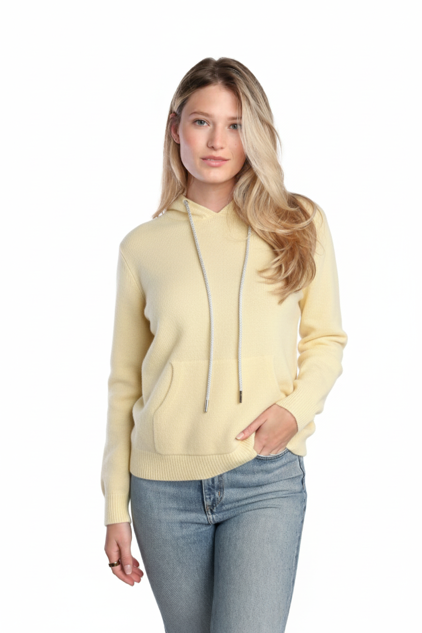 Rhinestone Cashmere Hoodie - Romi Basha Designs
