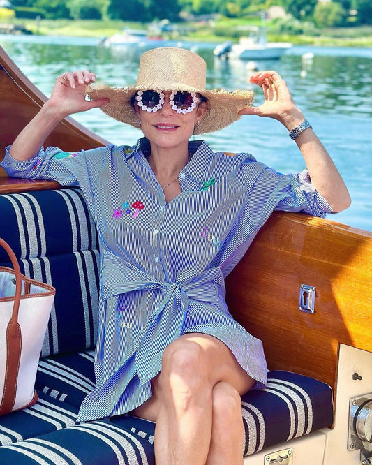 Striped Sunshine Shirt Dress