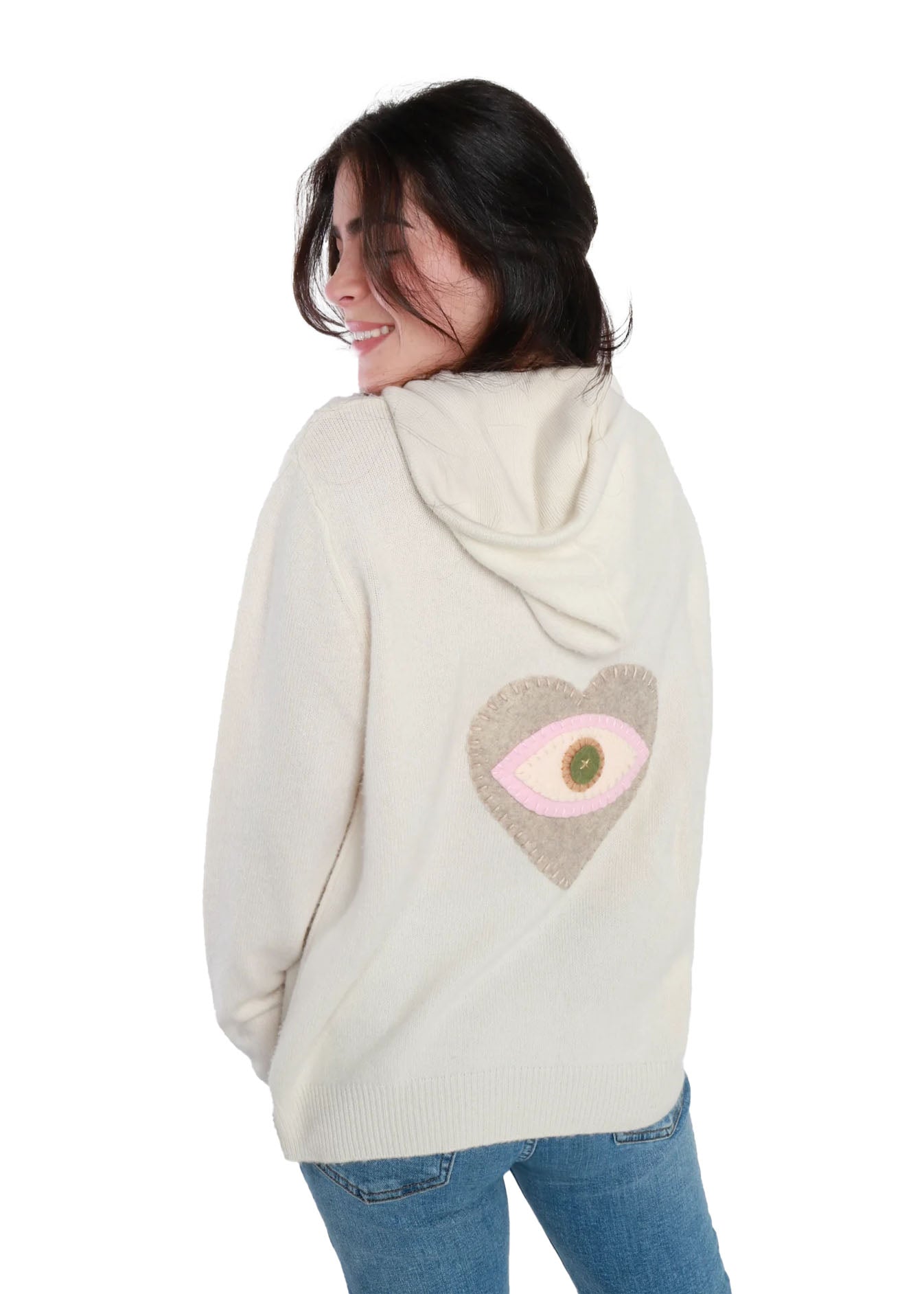 In Love Cream Cashmere Hoodie