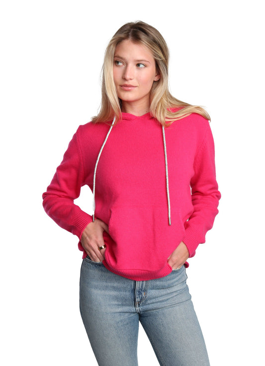 Rhinestone Cashmere Hoodie