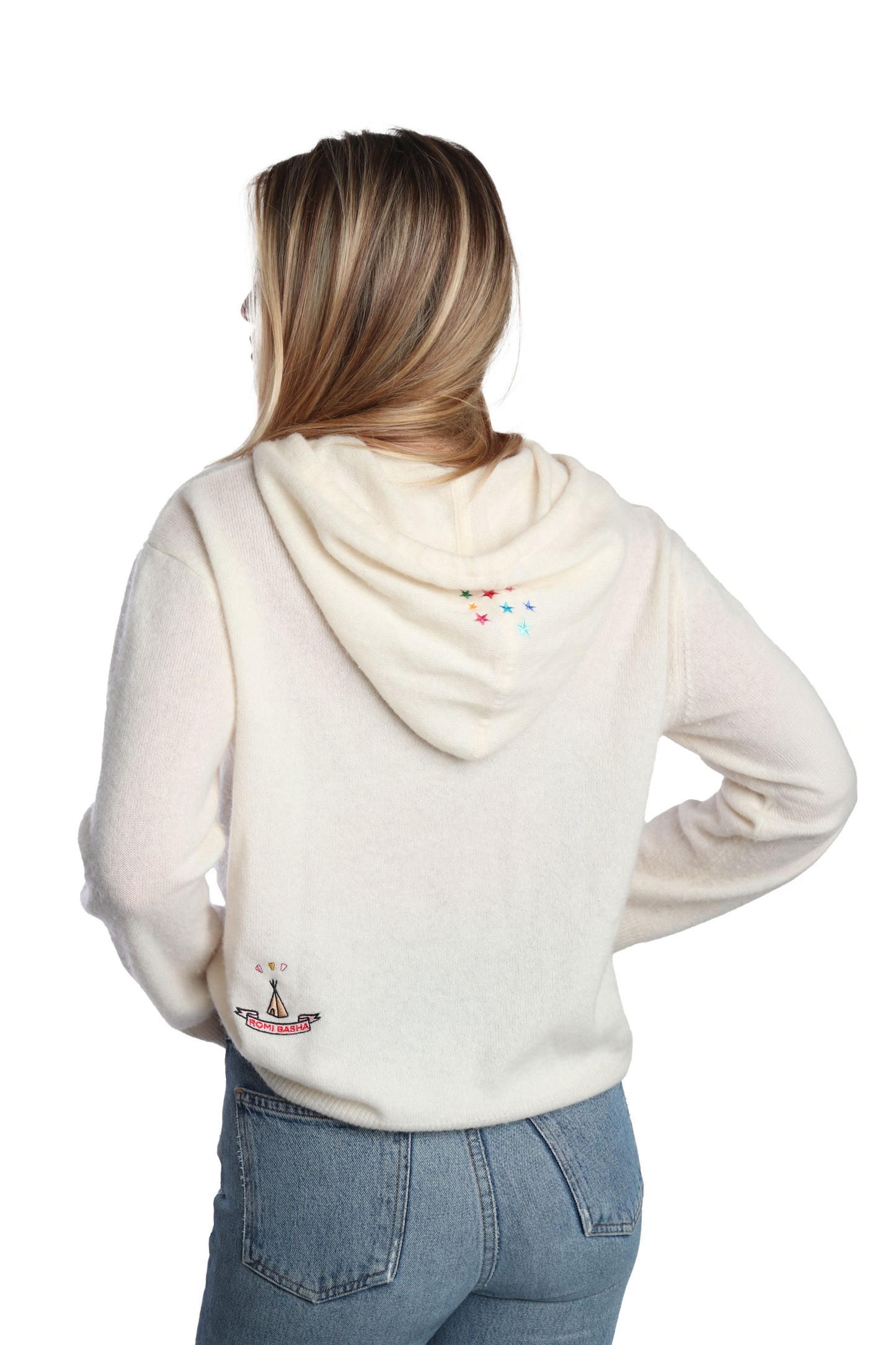Cream Happy Cashmere Hoodie