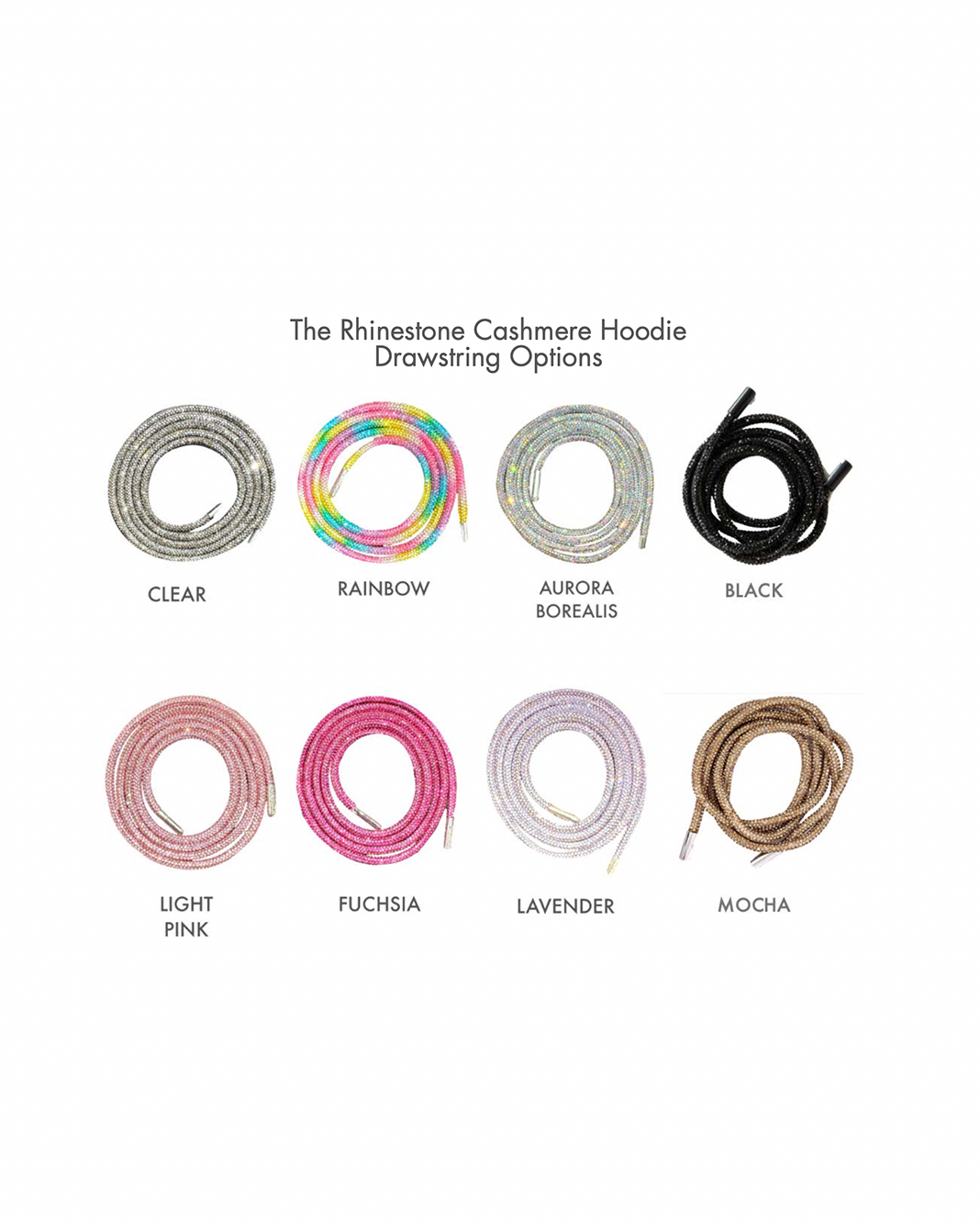 Rhinestone Cashmere Hoodie