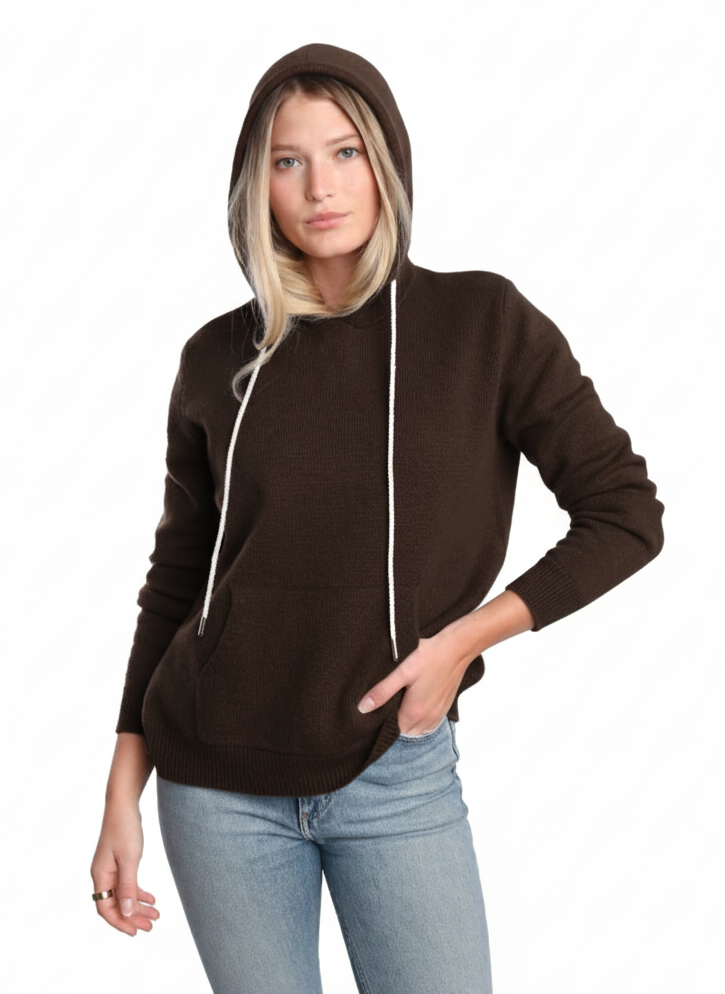 Rhinestone Cashmere Hoodie