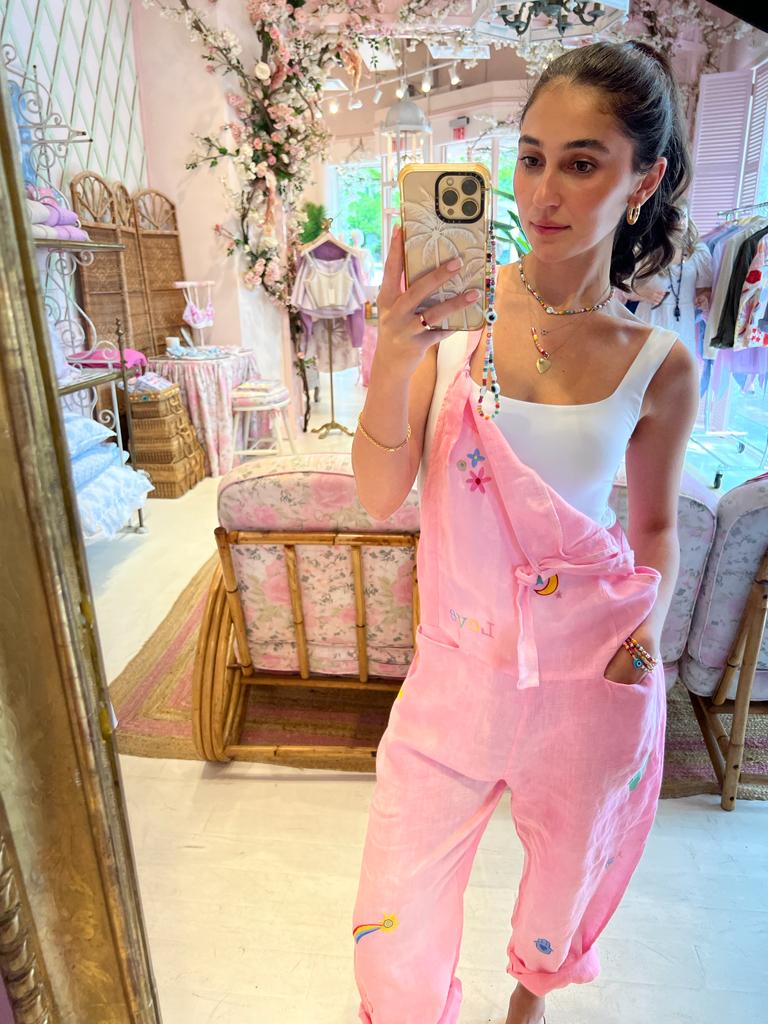 Groovy Linen Jumpsuit — Romi Basha Designs