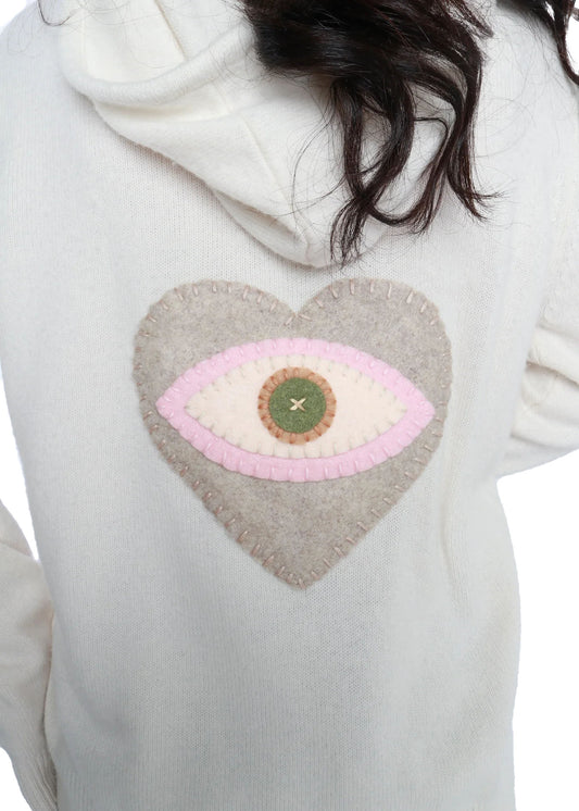 In Love Cream Cashmere Hoodie