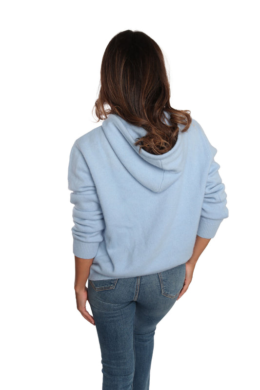 Rhinestone Cashmere Hoodie