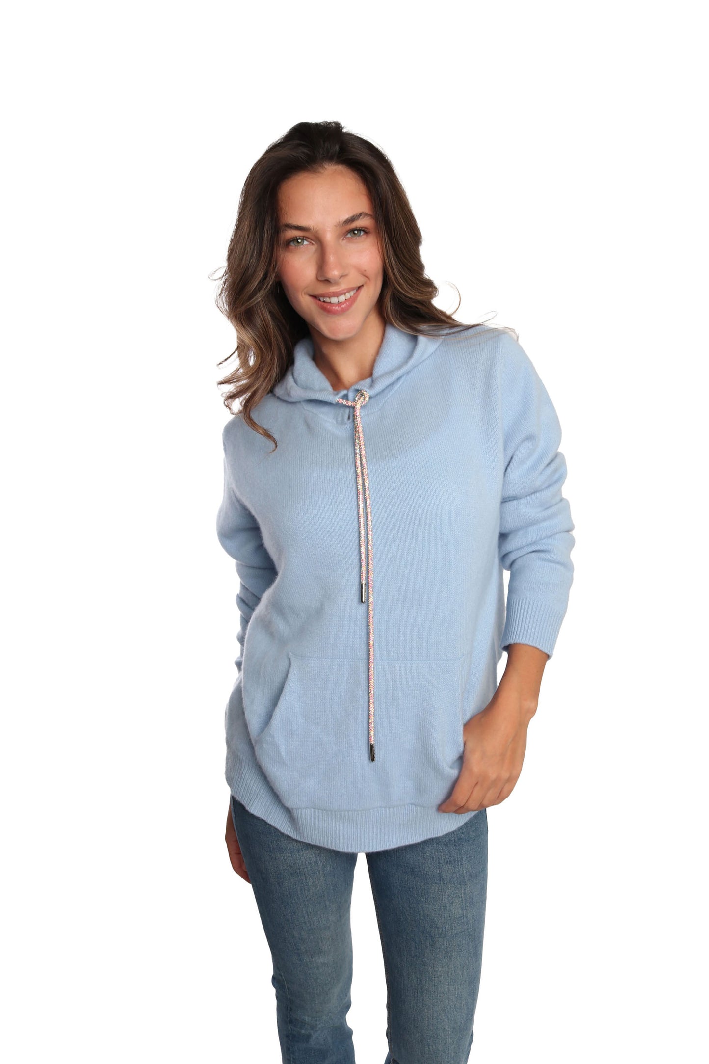 Rhinestone Cashmere Hoodie