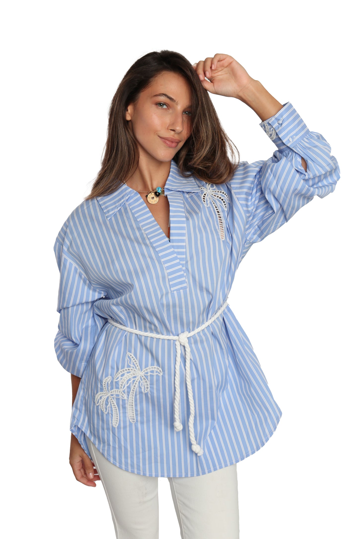 Striped Bali Tunic - Romi Basha Designs