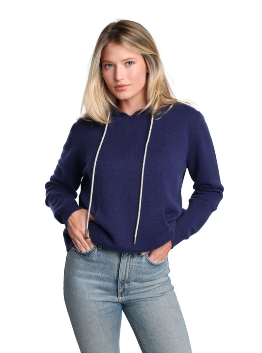 Rhinestone Cashmere Hoodie