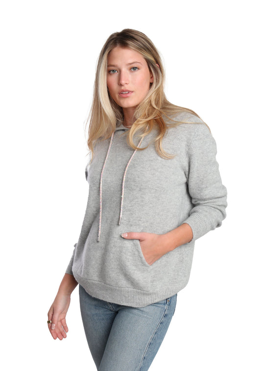 Rhinestone Cashmere Hoodie