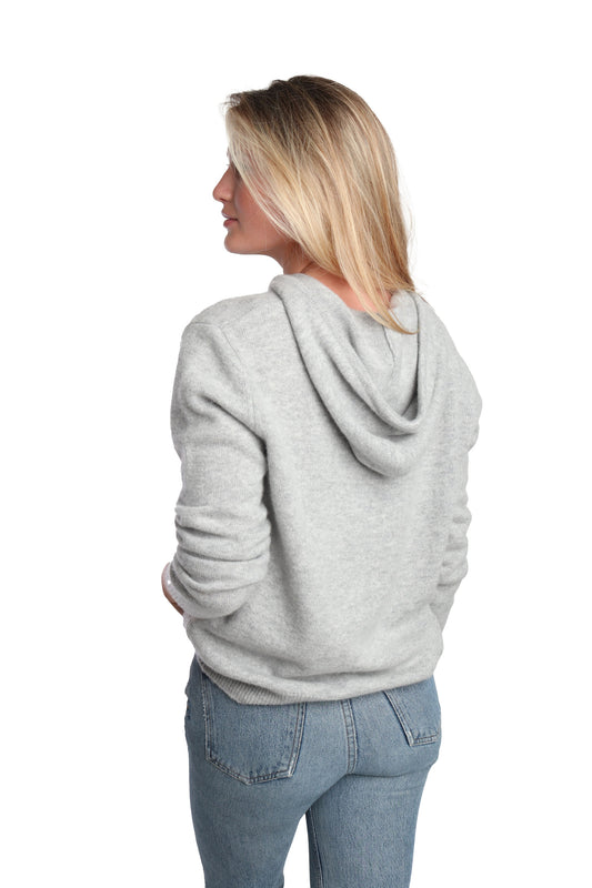 Rhinestone Cashmere Hoodie