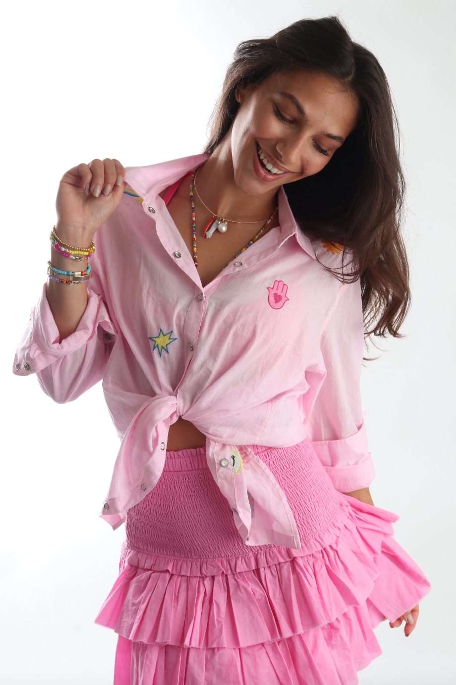 Pink Peony Shirt