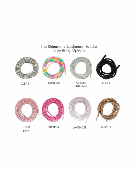 Rhinestone Cashmere Hoodie