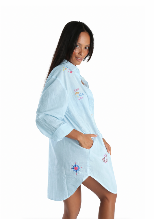 Nautical Shirt Dress