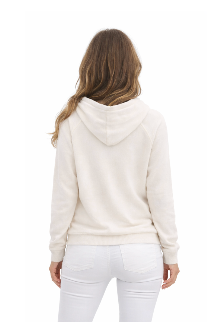 Rhinestone Cashmere Hoodie