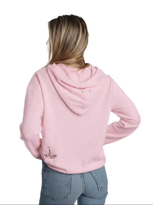Pink Happy Cashmere Hoodie